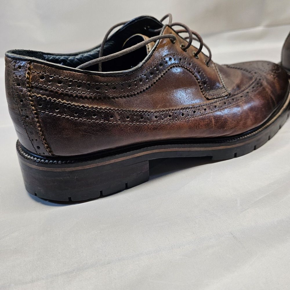 Johnston Murphy Mens XC Flex wingtip‎ Sheepskin Dress Shoe 20-5512 US Size 10 M - Picture 7 of 16